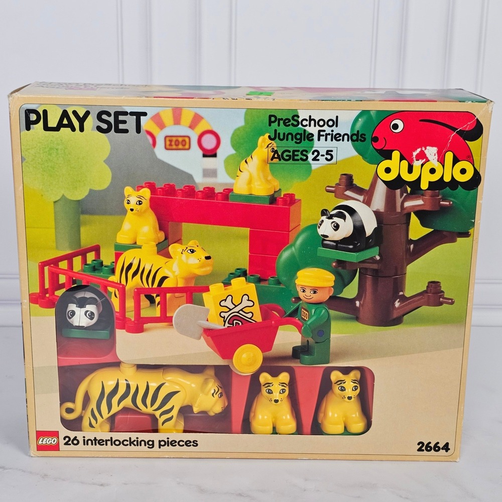 LEGO Duplo 2664 PreSchool Jungle Friends Play Set Ages 2-5 26 PCS Factory Sealed